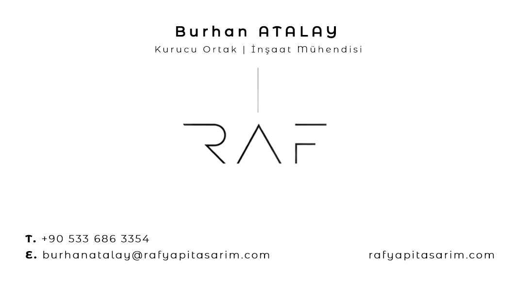 Burhan Atalay kartviziti